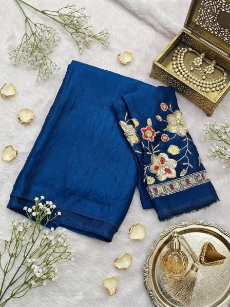 Astitva sattin saree printed silk wholesale